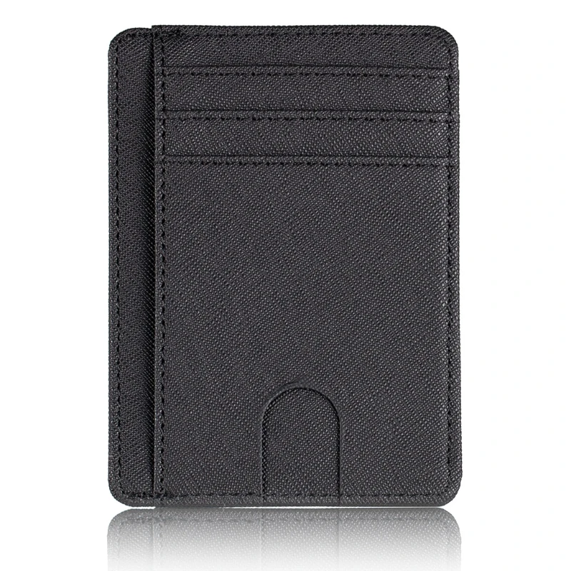 Porte carte et monnaie homme - noir élégant