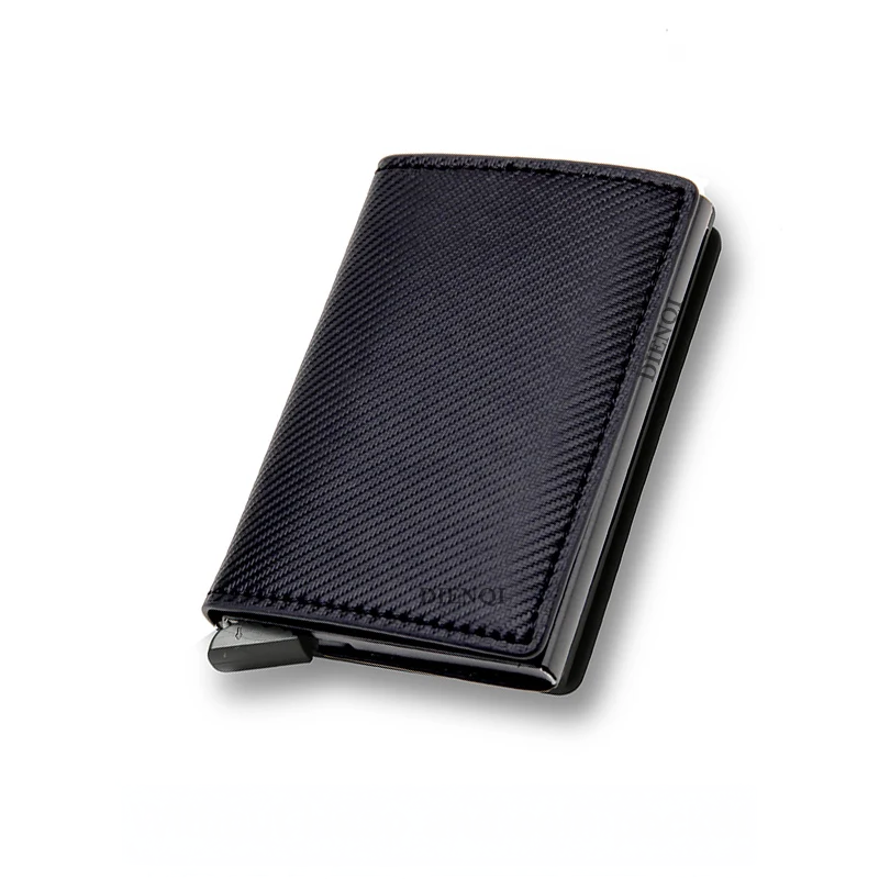 Porte carte homme - cuir carboné chic
