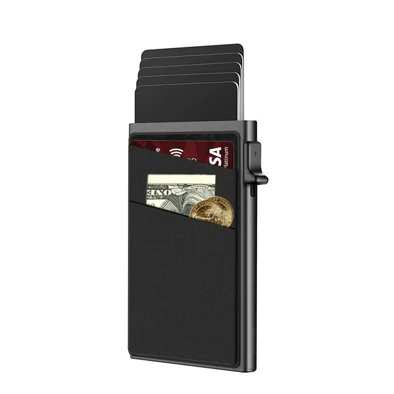 Porte carte homme - noir élégant