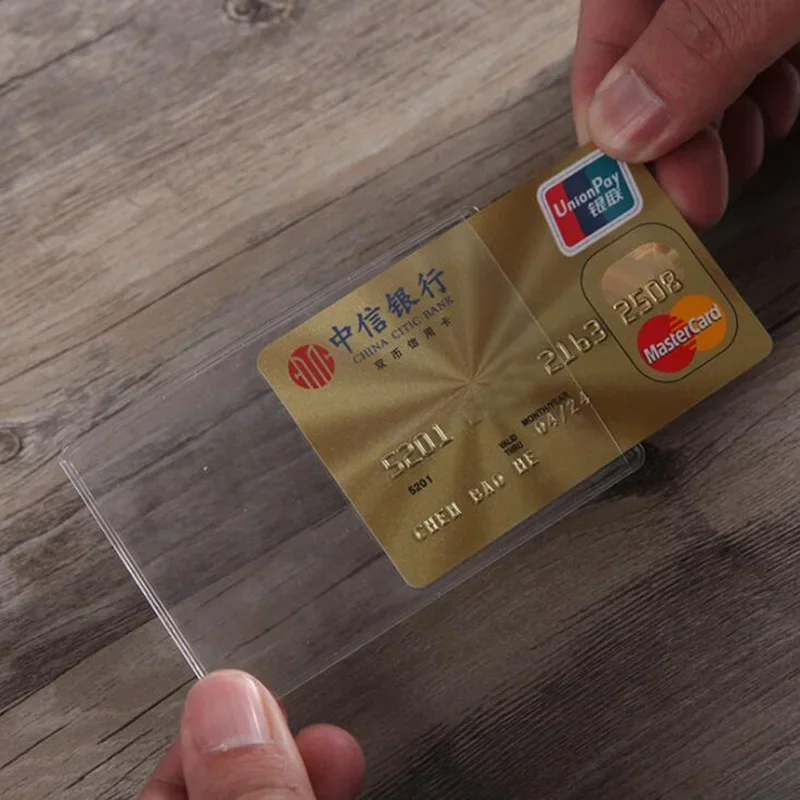 Porte carte homme - carte cristal dorée
