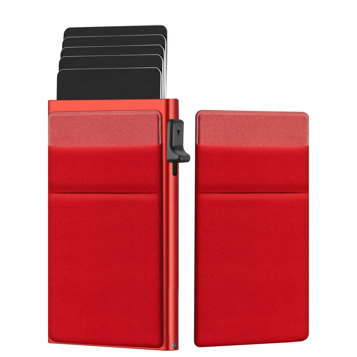 Porte carte cuir homme luxe - rouge élégance