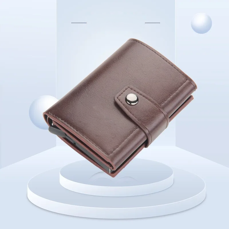 Porte carte homme - cuir magnétique élégant