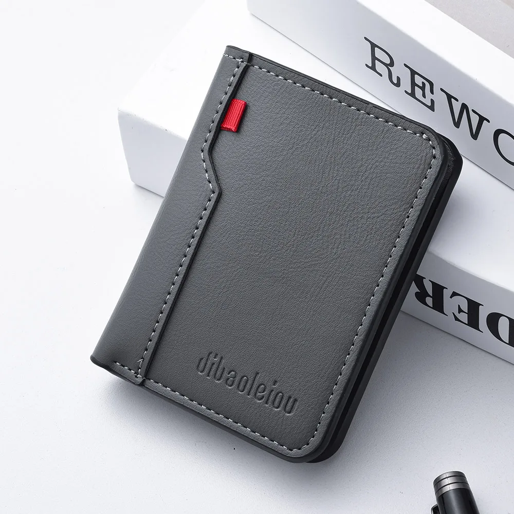 Porte carte cuir homme luxe - cuir noir éclat