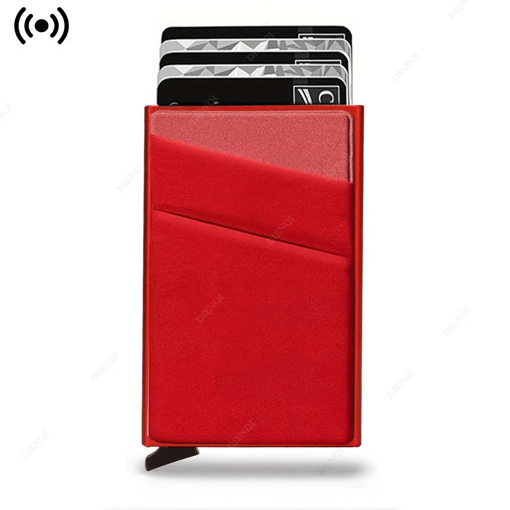 Porte carte homme - rouge élégance
