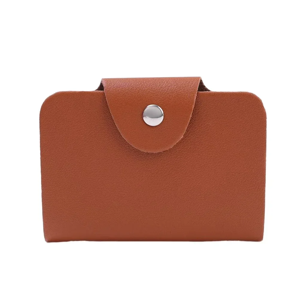 Porte carte cuir homme - cuir brun éclat
