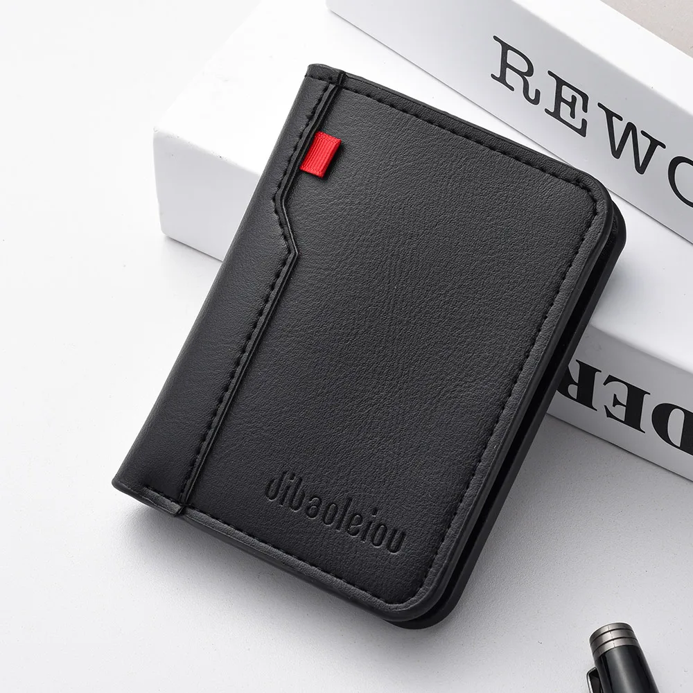 Porte carte cuir homme luxe - noir éclatant