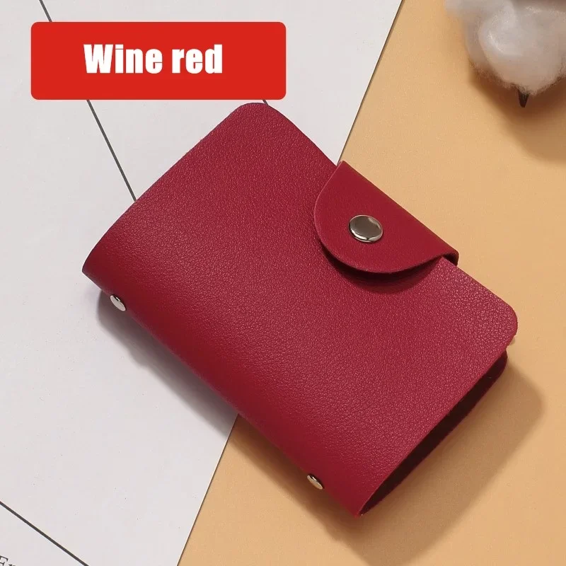 Porte carte cuir homme luxe - cuir éclatant rouge