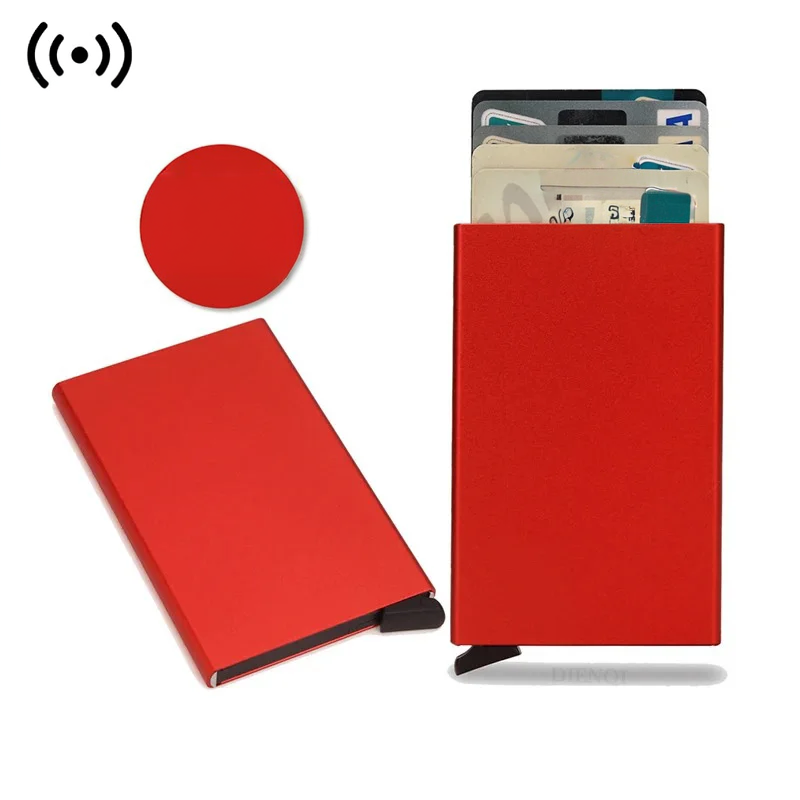 Porte carte homme - élégance rouge