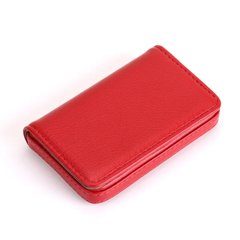 Porte carte homme - cuir rouge élégant