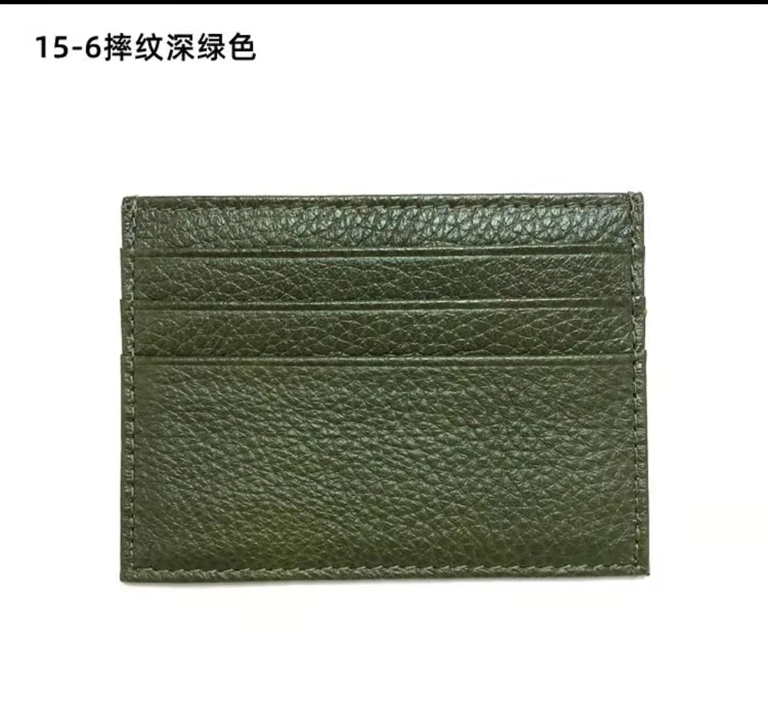 Porte carte femme luxe - émeraude céleste