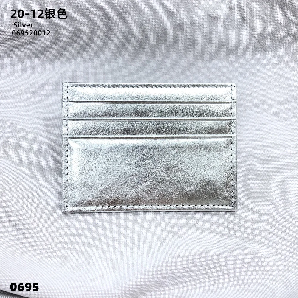 Porte carte femme luxe - argent étoilé
