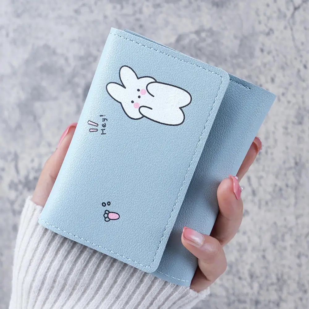 Porte carte femme - lapin et oiseau