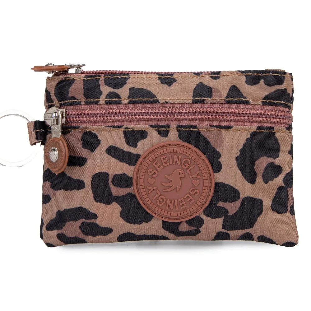 Porte carte porte monnaie femme - pochette léopard chic