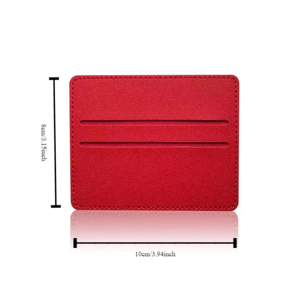 Porte carte et porte monnaie femme - cuir éclatant rouge