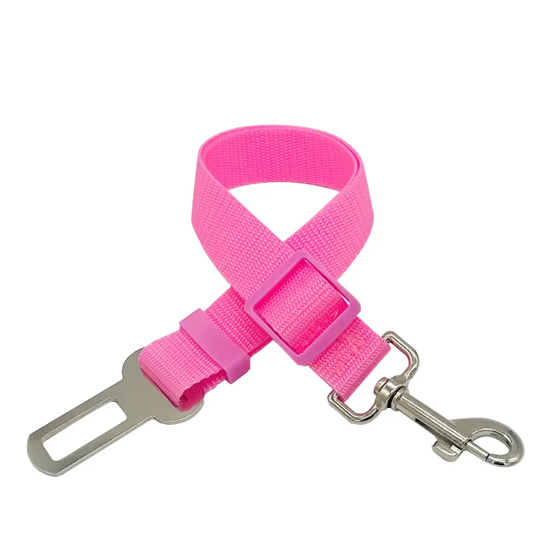 Harnais pour chien en voiture - ceinture douceur rose