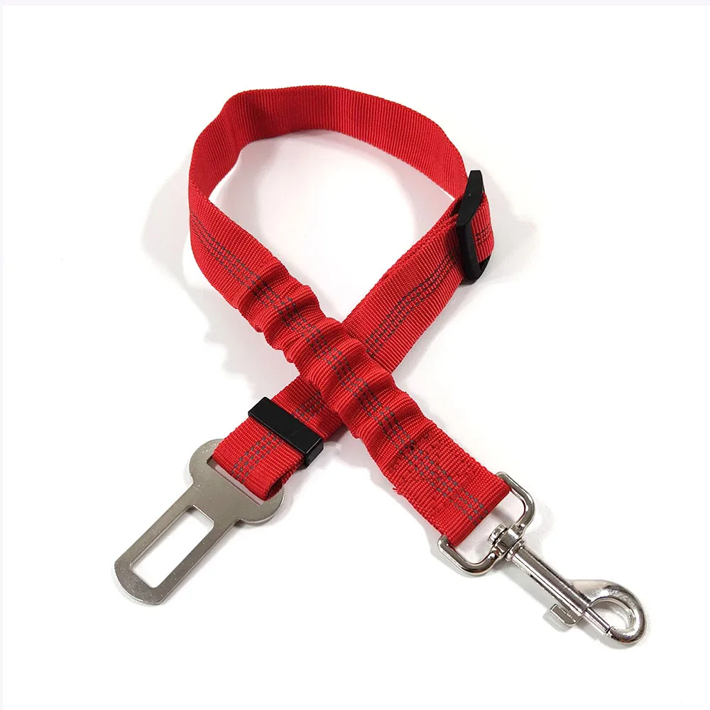 Harnais pour voiture chien - ceinture rêve rouge