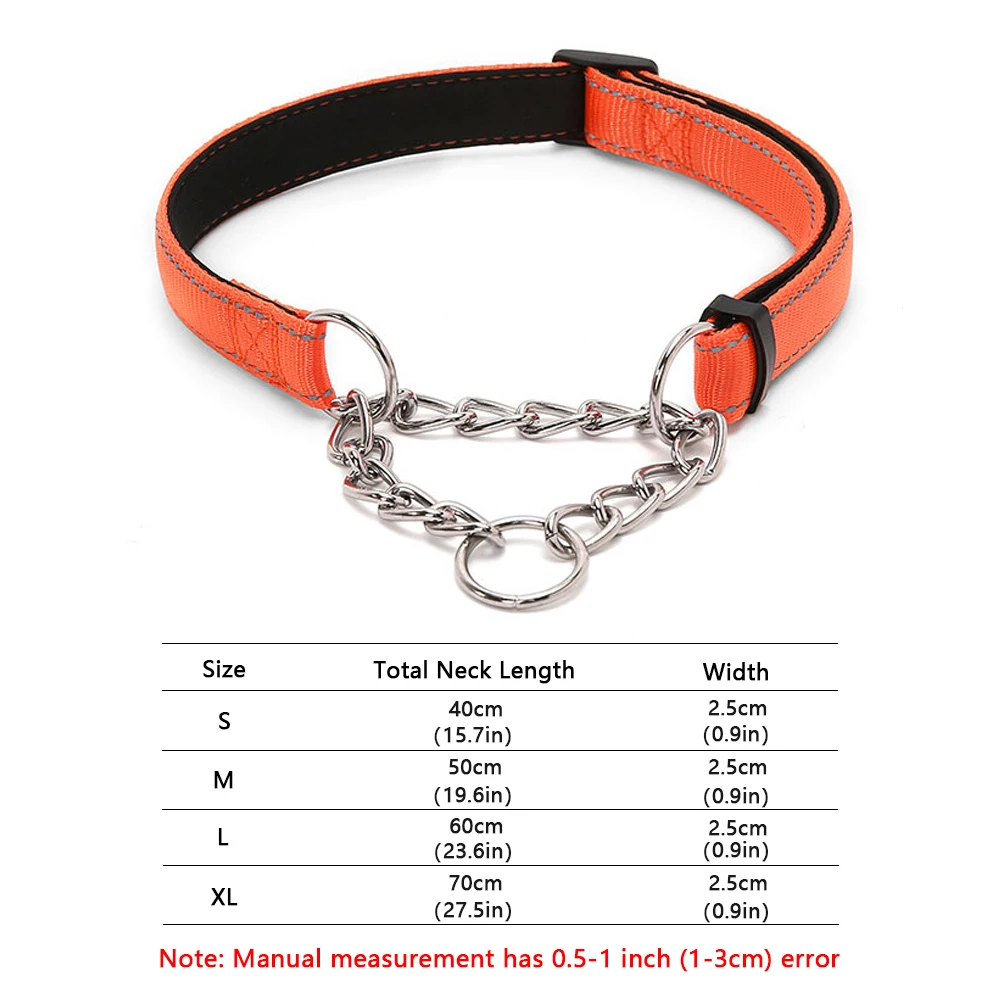 Harnais traction pour chien - collier éclatant orange