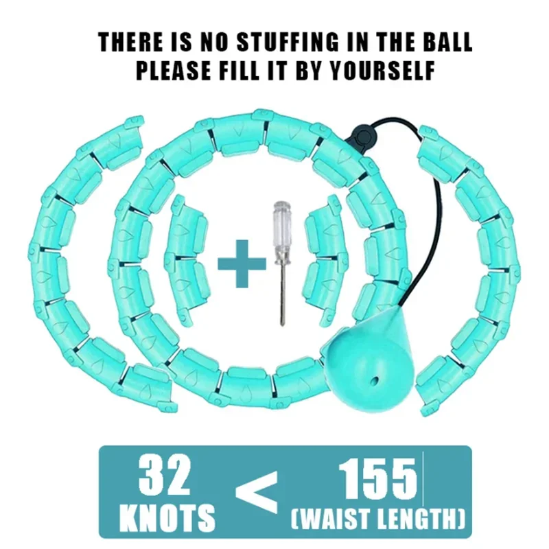 Cerceau hula hoop - ballon spirale bleu